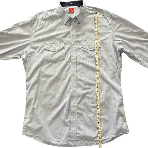 O by Oscar XL Tailored Long Sleeve Button-Up Shirt | 2 Chest Pockets | Roll-Up S - Picture 3 of 9